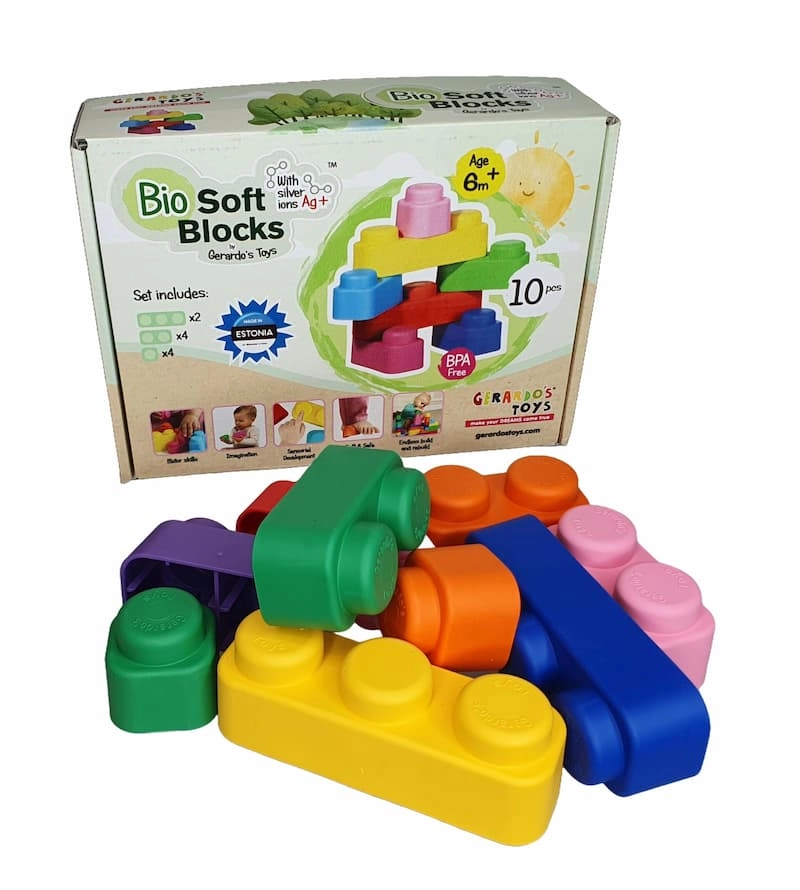Gerardo``s Toys mīksto klucīšu komplekts  10