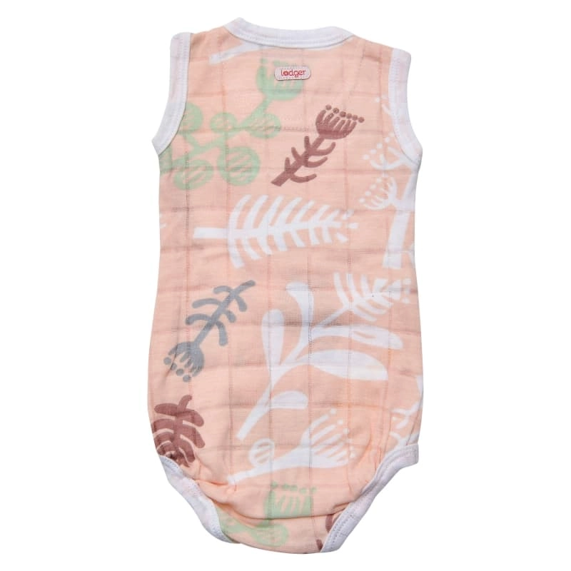 Action! Lodger Romper Botanimal Sleeveless Cotton