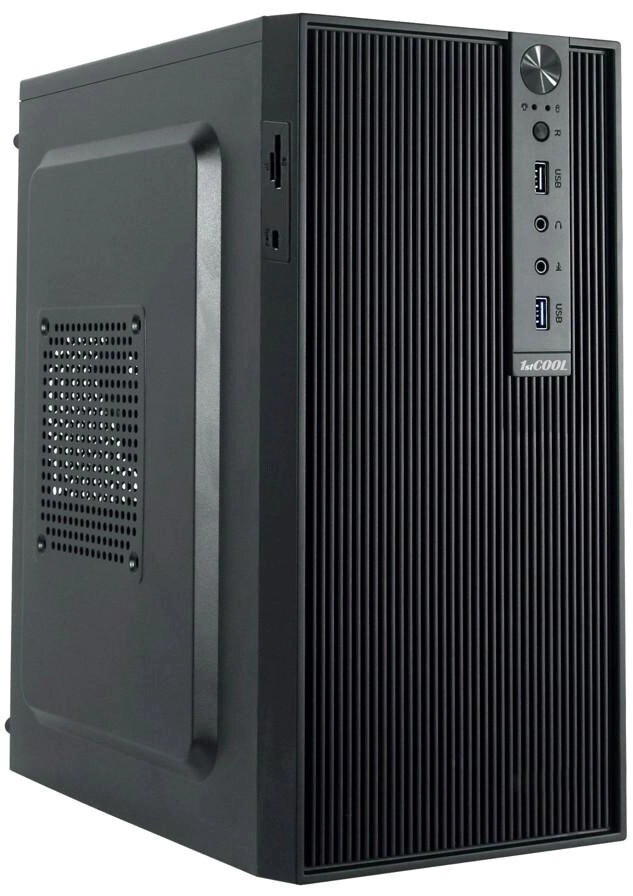 1stCOOL korpuss STEP 6, mikrotornis, AU, USB 3.0, bez barošanas avota, melns