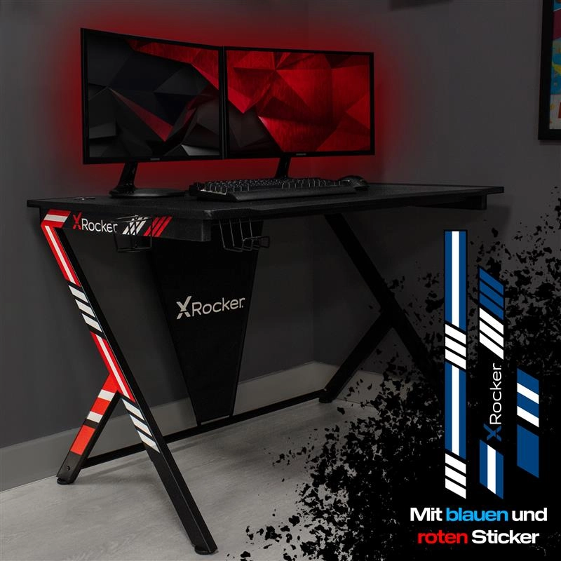 X-Rocker - Ocelot Carbon Gaming Desk