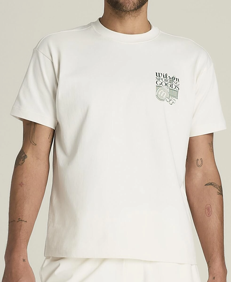 M WILSON CLASSIC COTTON GRAPHIC SANDRIFT