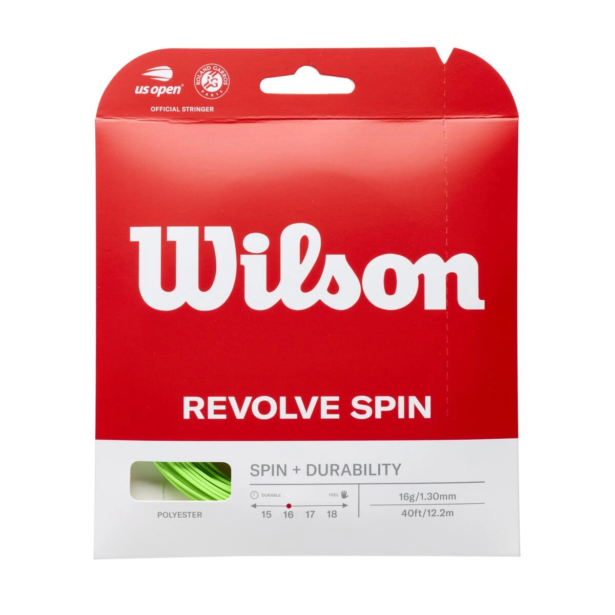 WILSON REVOLVE SPIN 16 SET GREEN