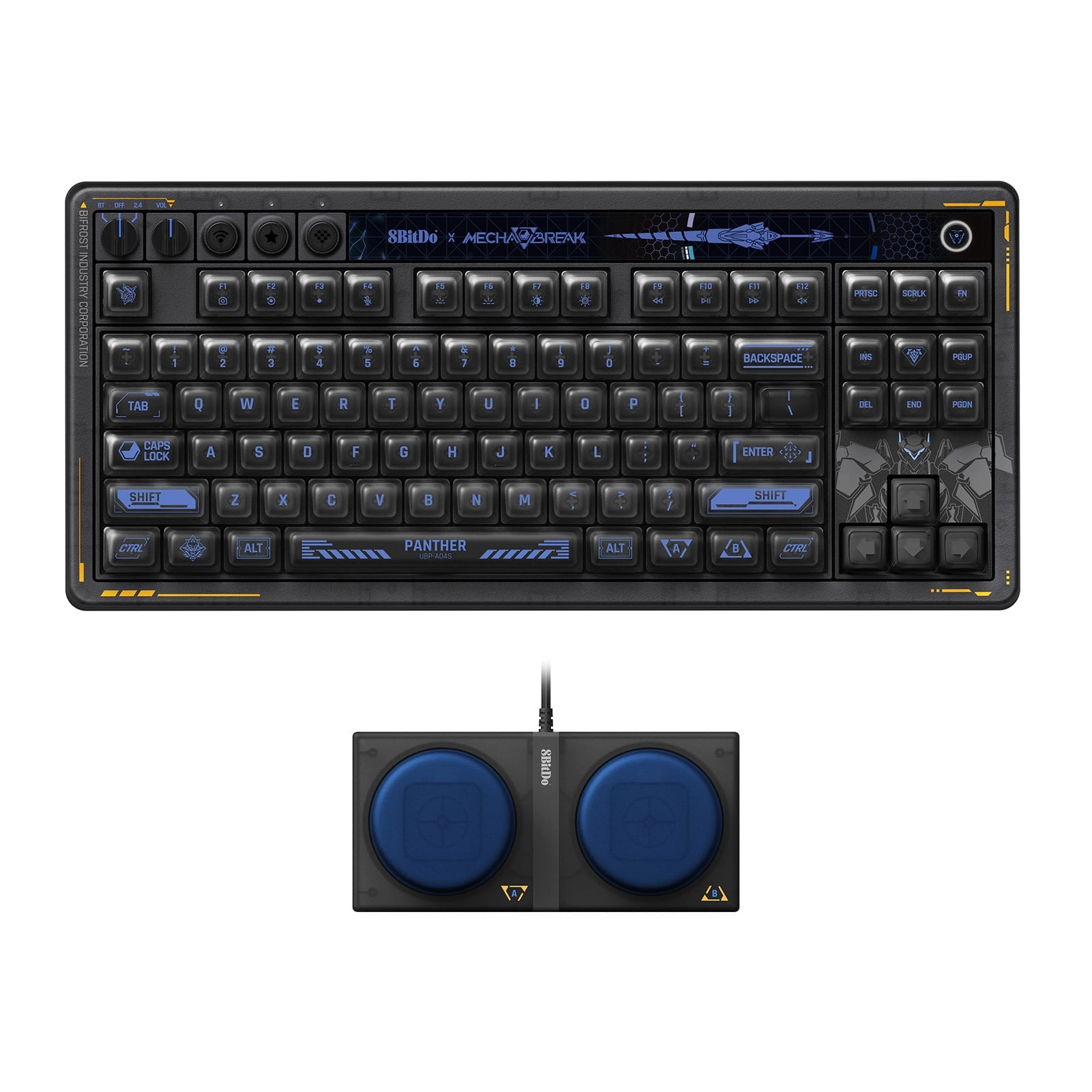 8BitDo mehāniskā tastatūra Mecha Break Edition mehāniskā tastatūra