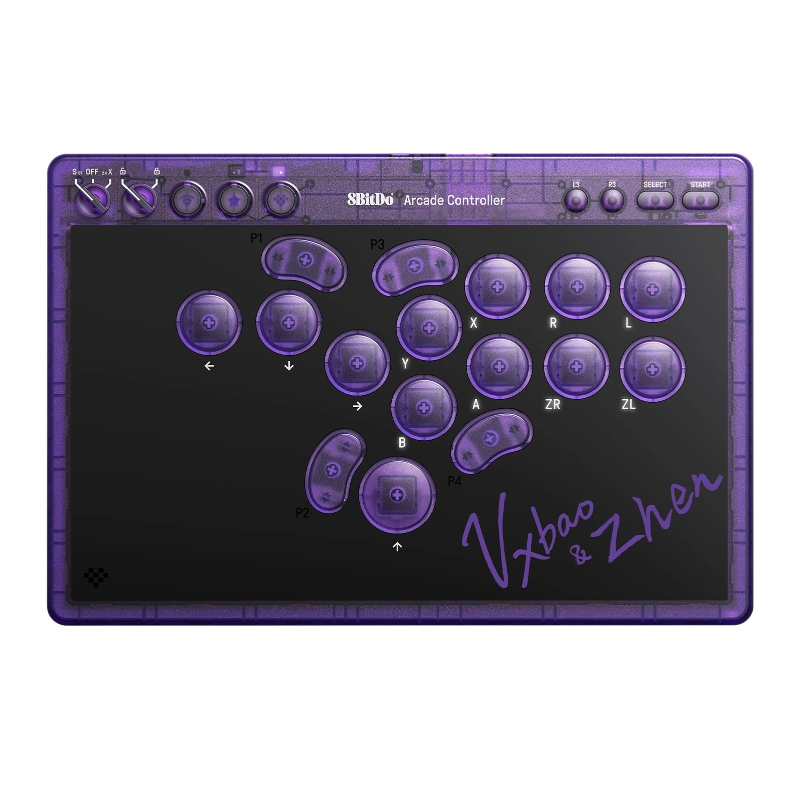8BitDo Arcade Controller PC/Switch  violetti RET00917