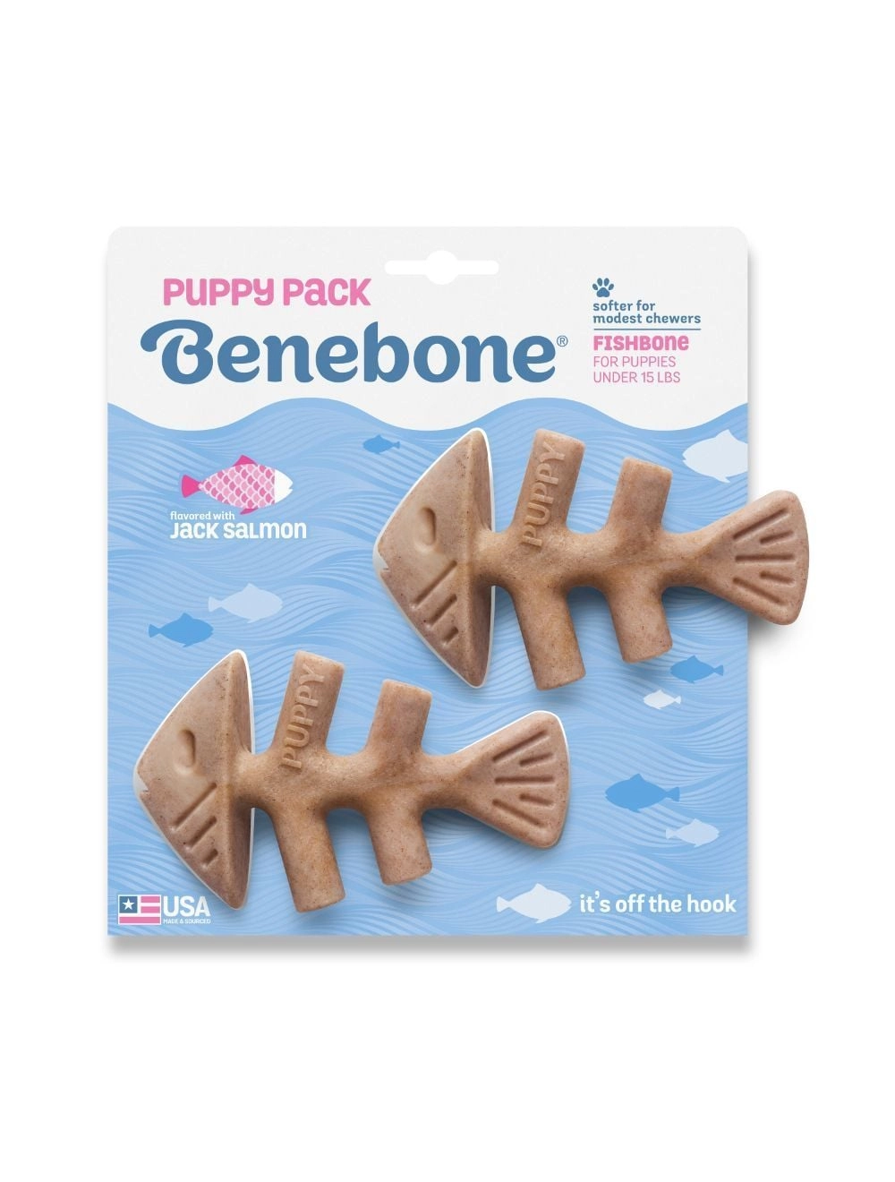 Benebone - Fishbone Puppy 2-Pack Mini
