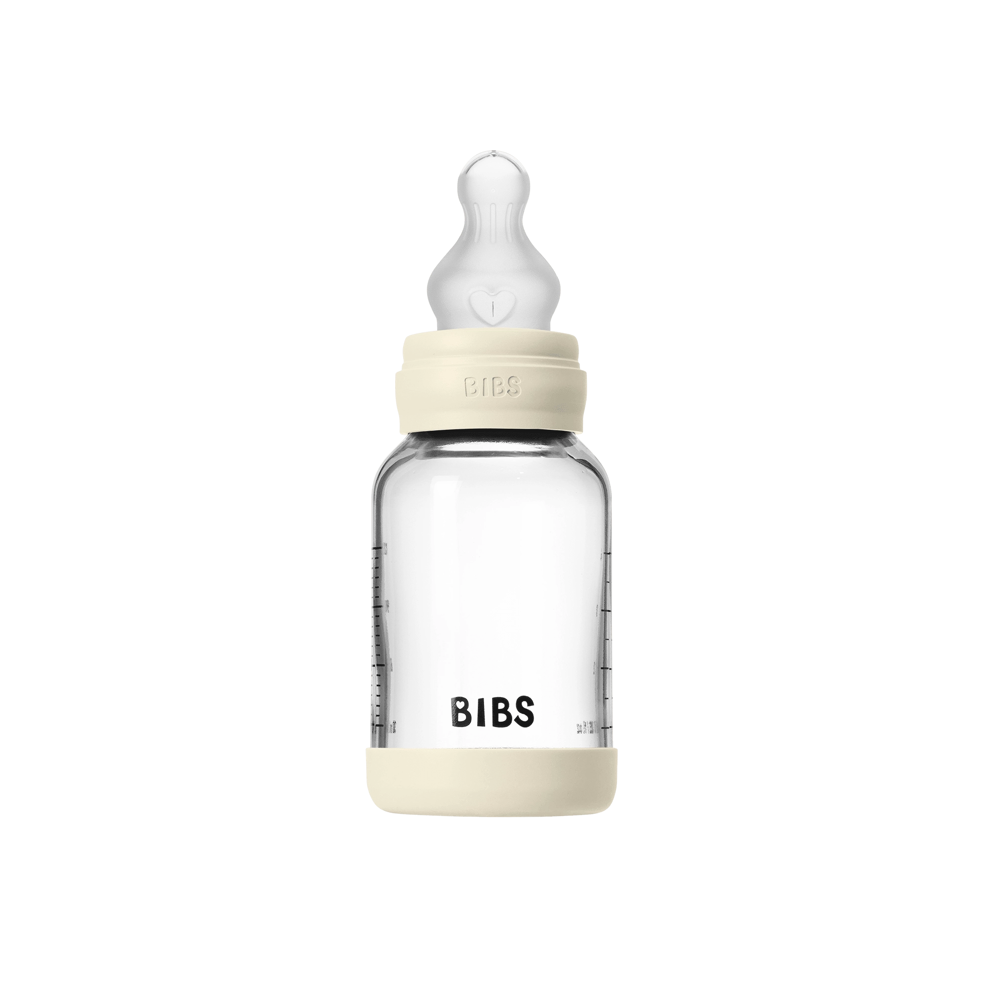 BIBS - Glass Baby Bottle Round