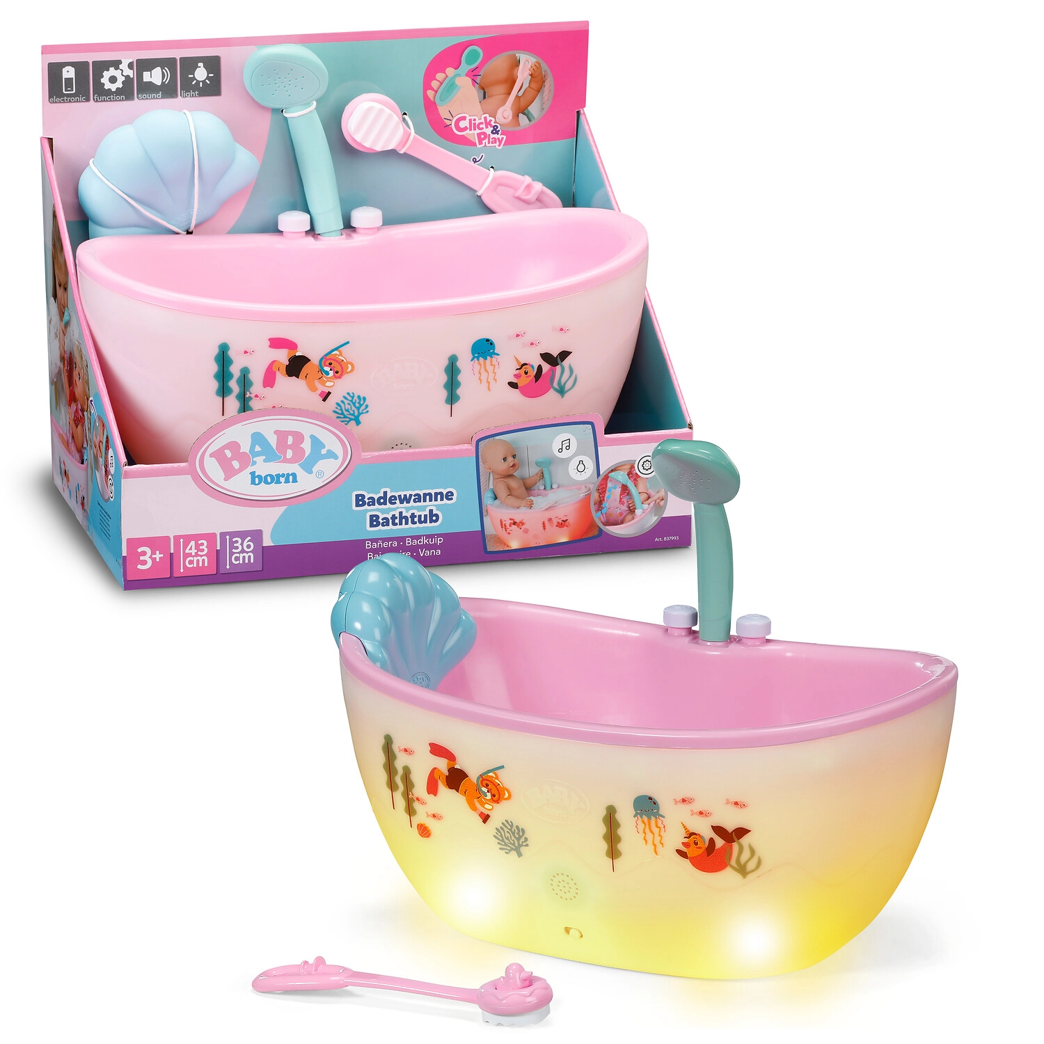 BABY born Bathtub Leļļu vanna 837993