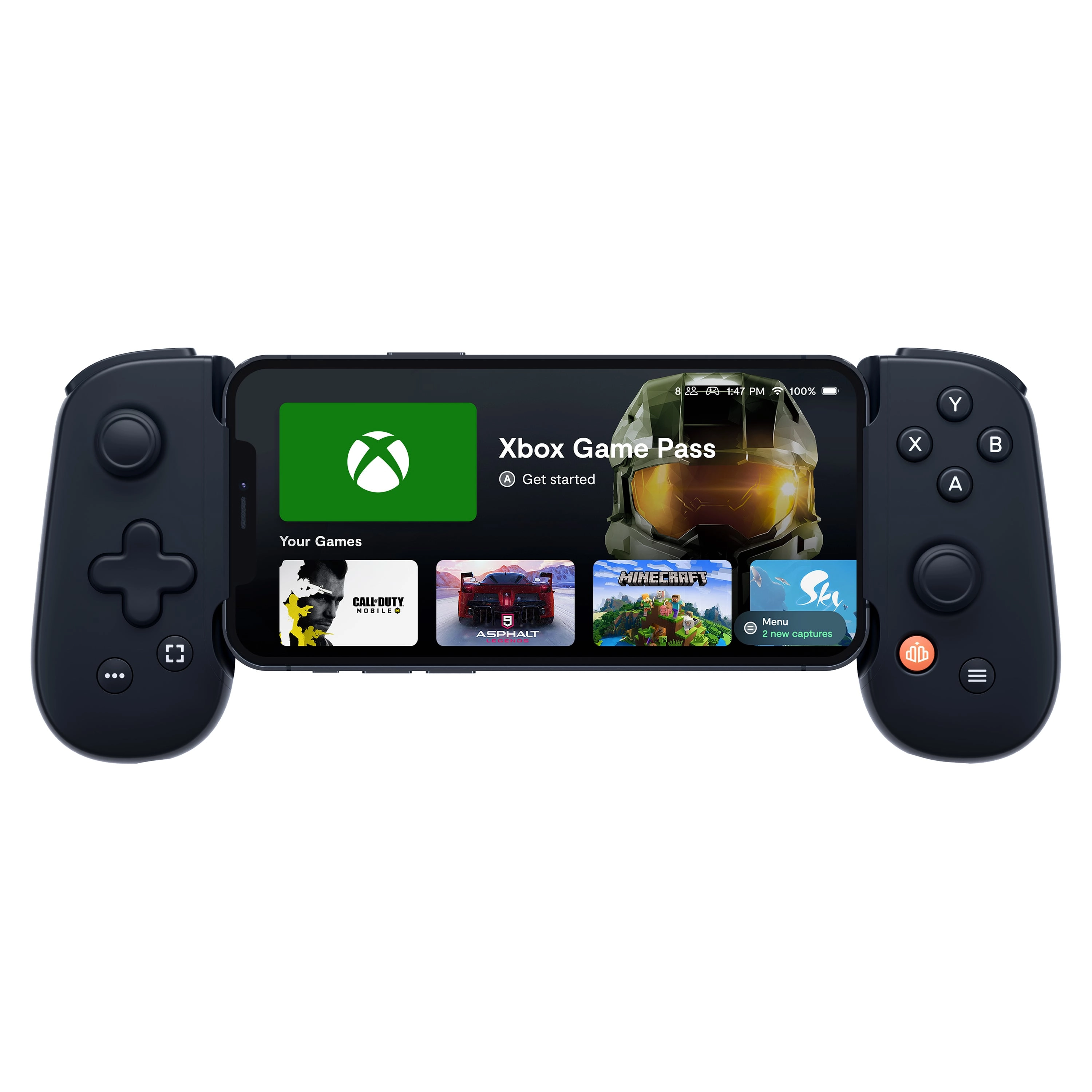 Mugurkauls — viens mobilo spēļu kontrolieris iPhone — Xbox izdevums