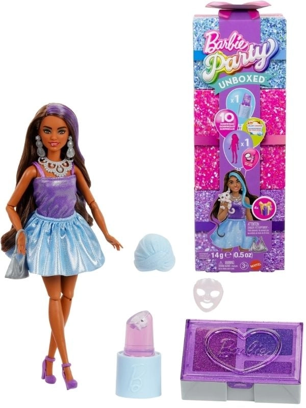 Barbie Glam Party Unboxed Purple Petite