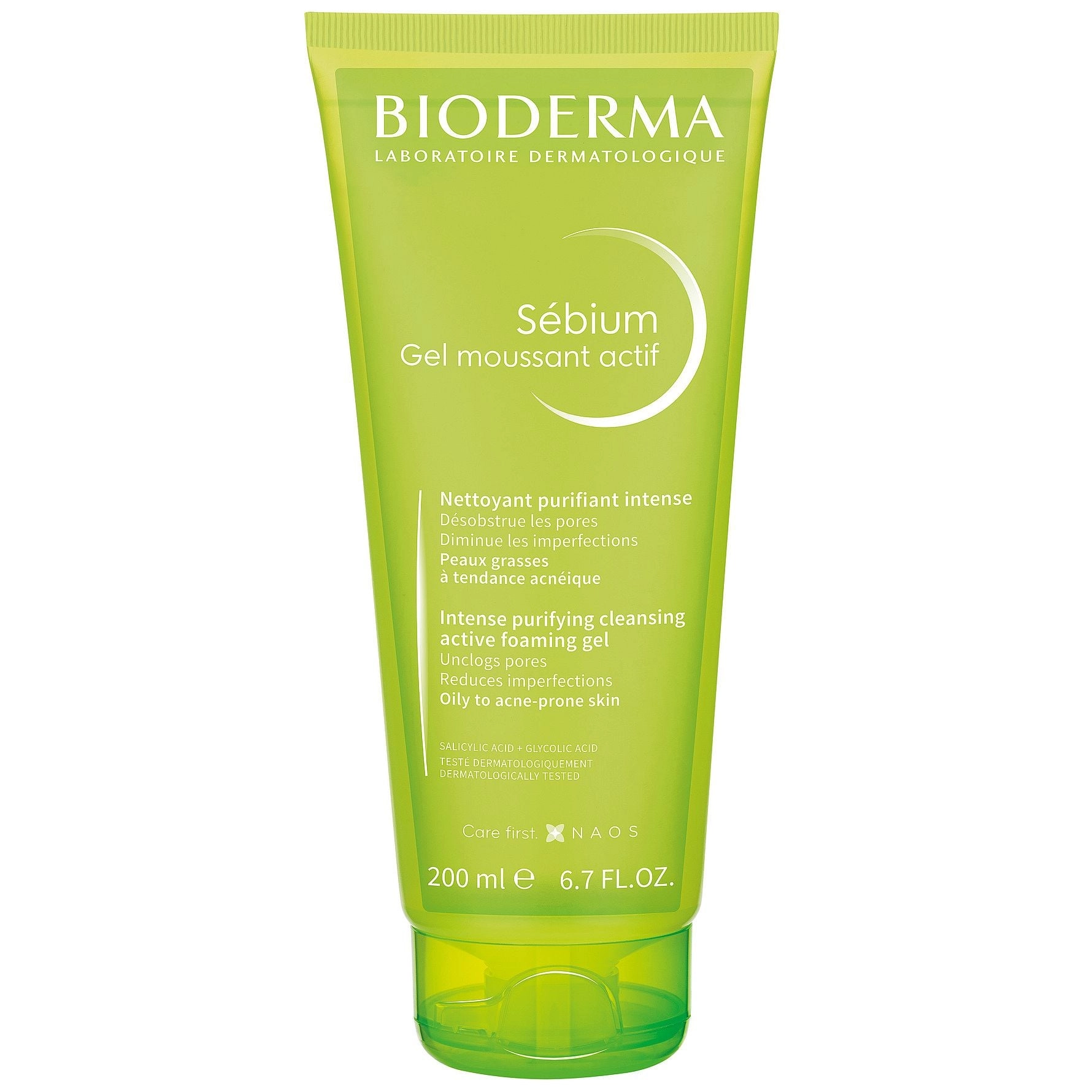 Bioderma aktyvaus poveikio rūgštinis prausiklis riebiai
