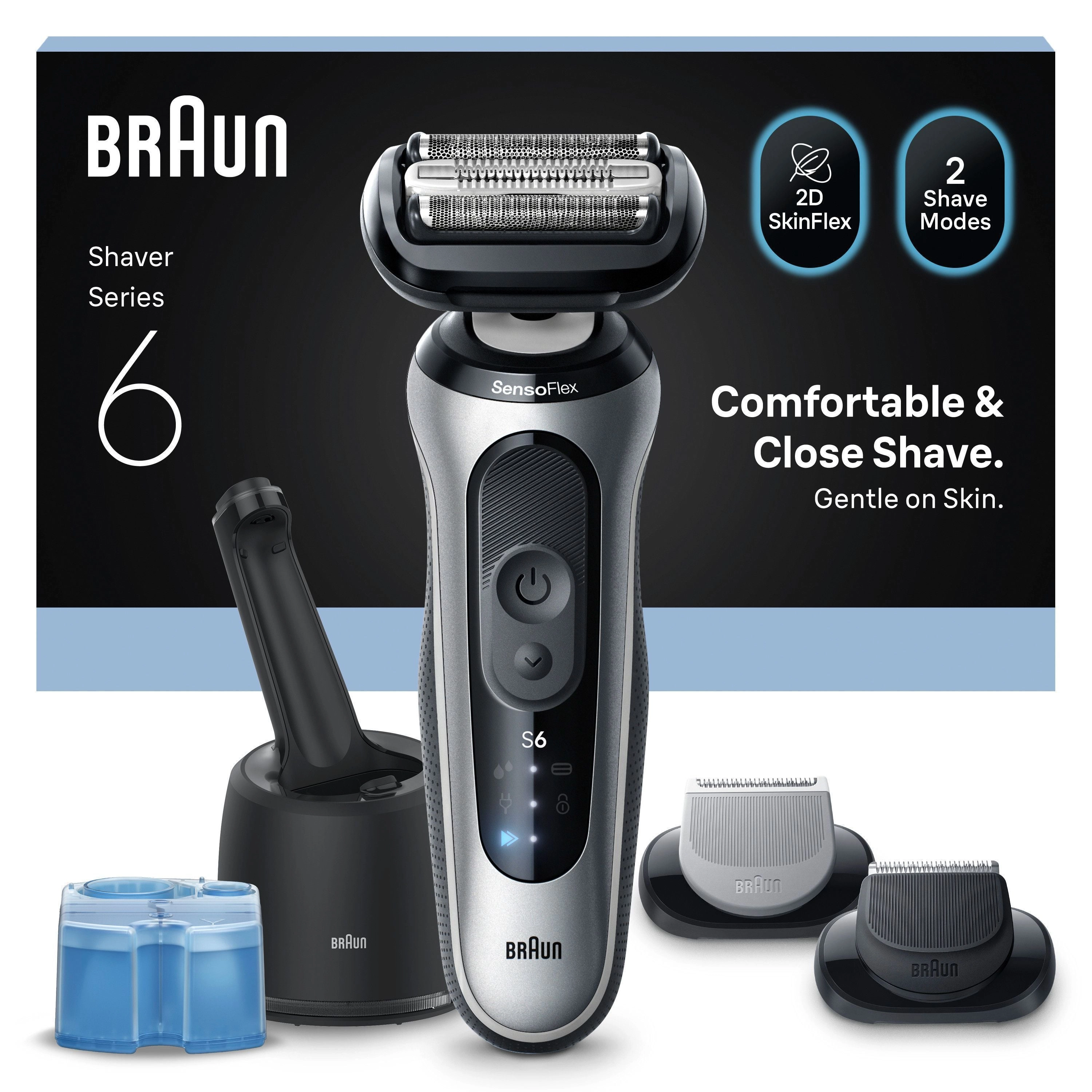Braun Series 6 62-S7650cc  shaver silver/black