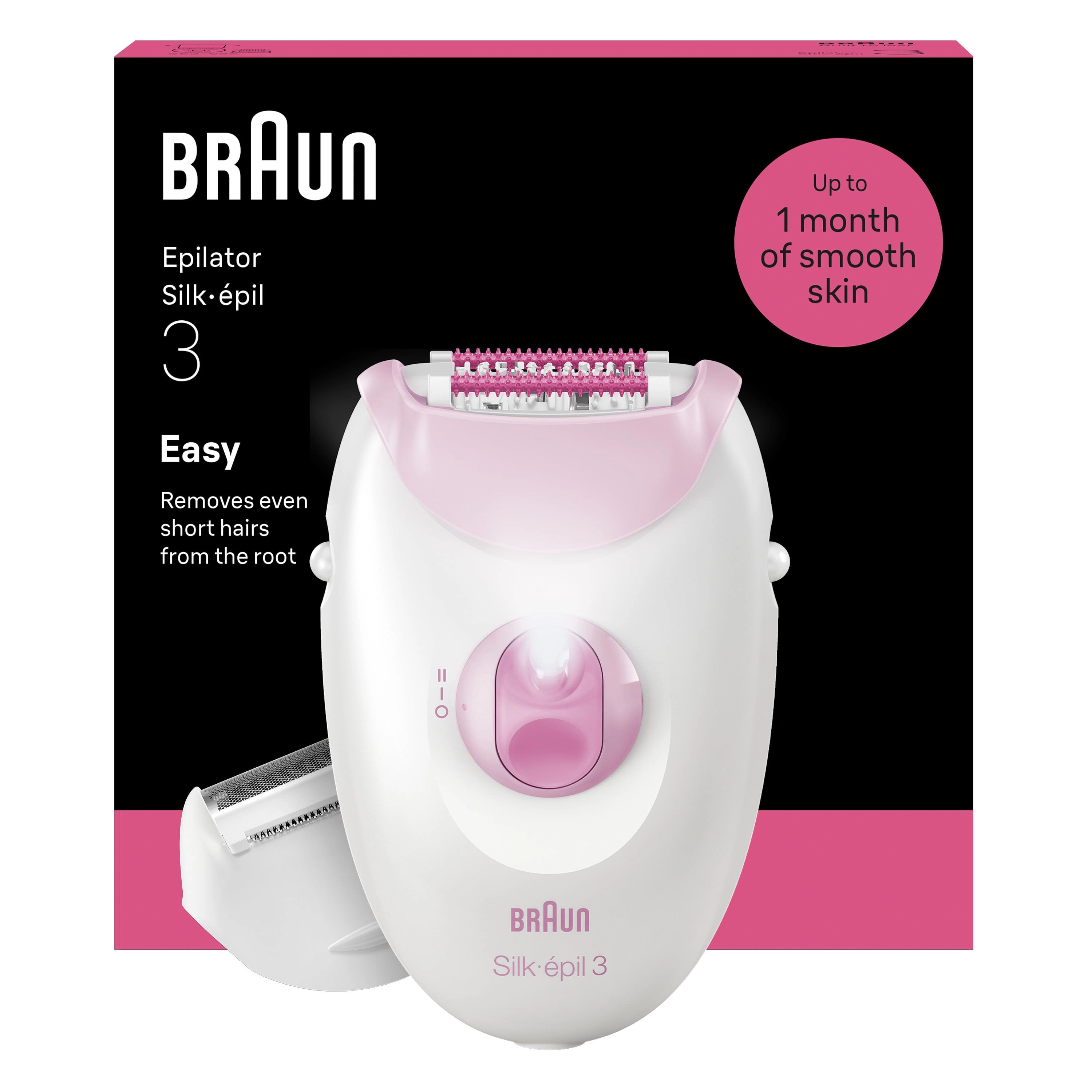 Braun Silk-epil 3 SE3-031 Epilator White/Pink