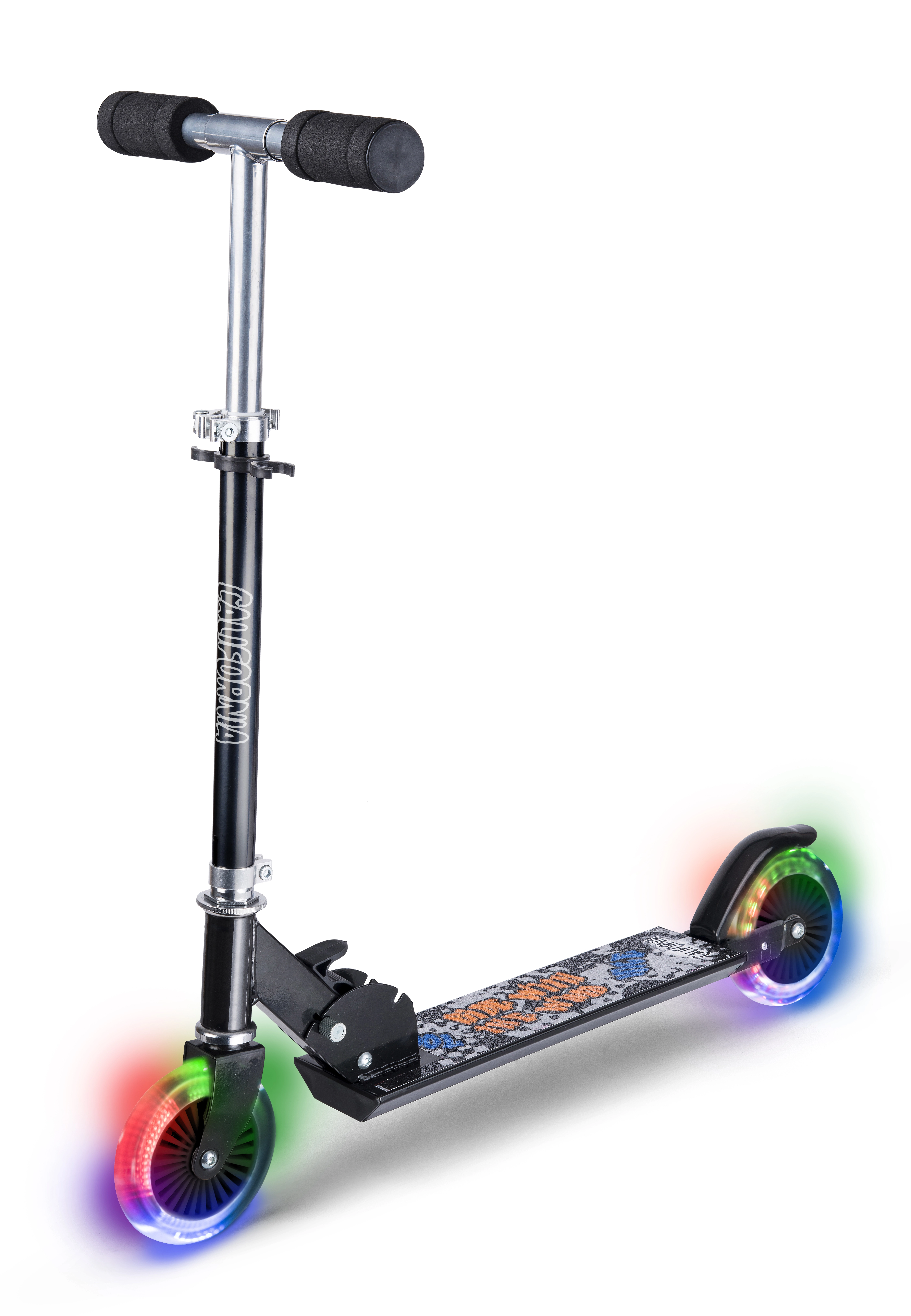 California - Black scooter with LED