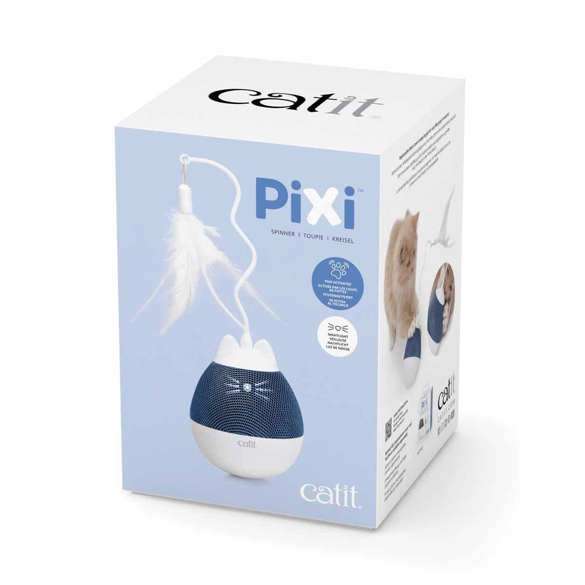 Pixi Spinner zabawka karmiąca z piórkiem