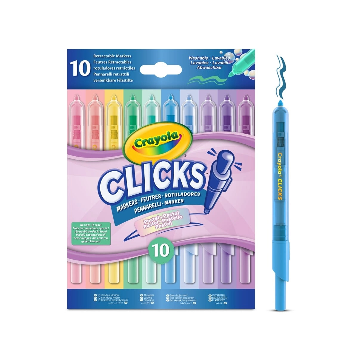 Crayola - Clicks Retractable Markers 10