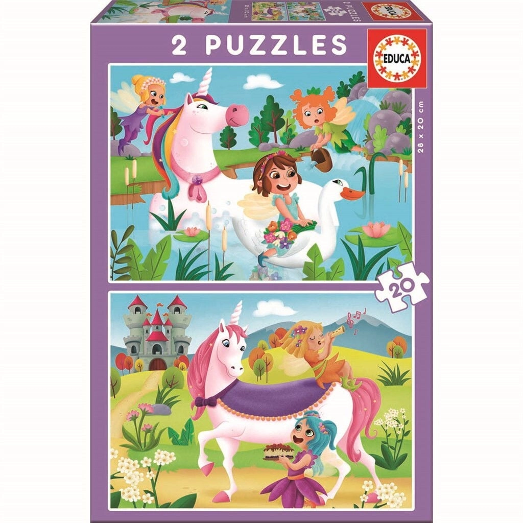 Educa - 2x20 pcs   Unicorns And