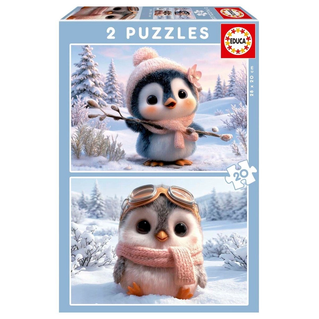 Educa 2X20 Cute Penguins (80-20505) (