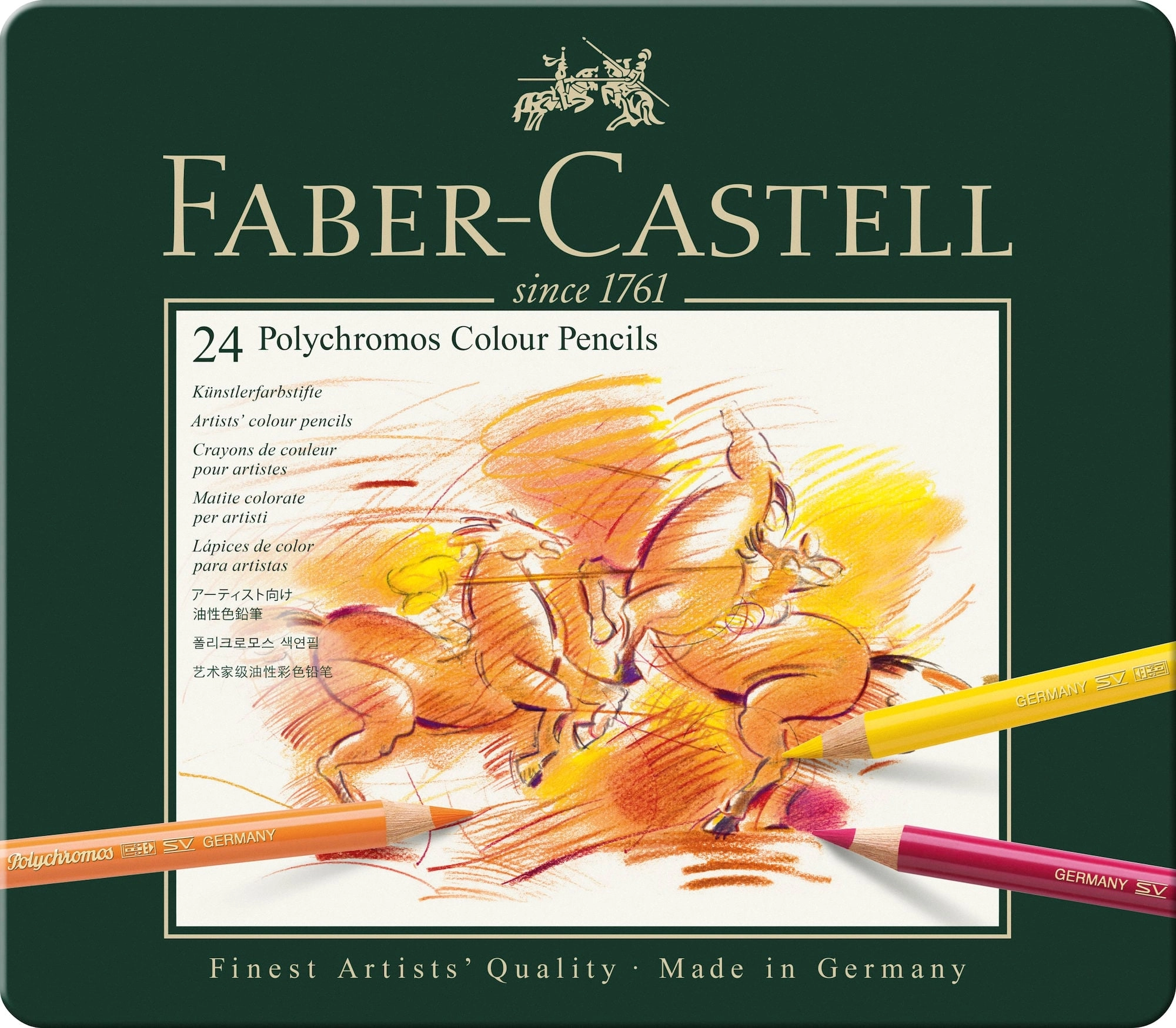 Faber-Castell - Polychromos colour pencil  tin
