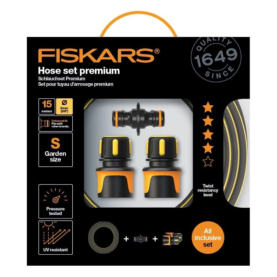 Fiskars - Hose set Premium 15m