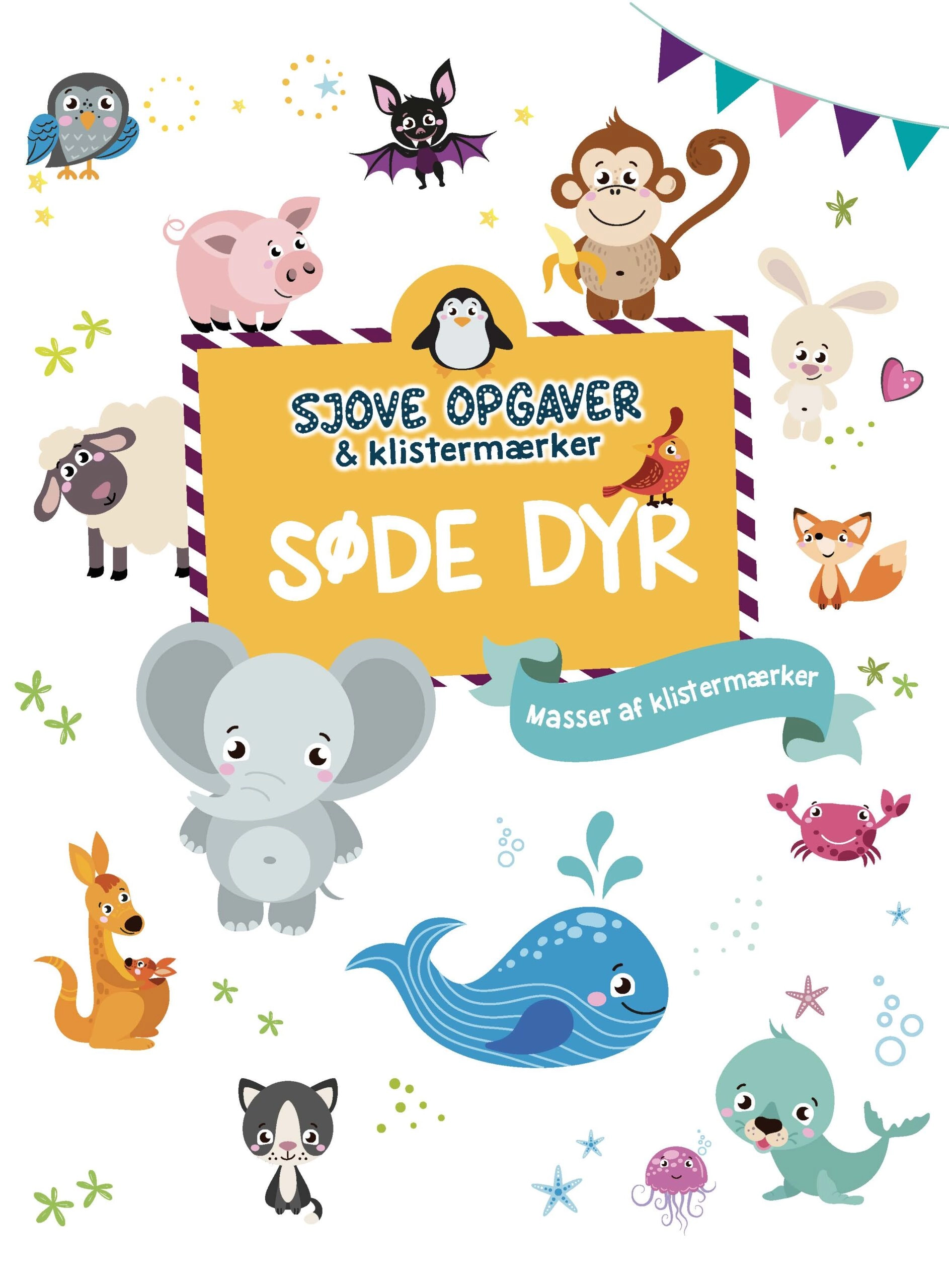 Fun tasks with stickers: Cute animals