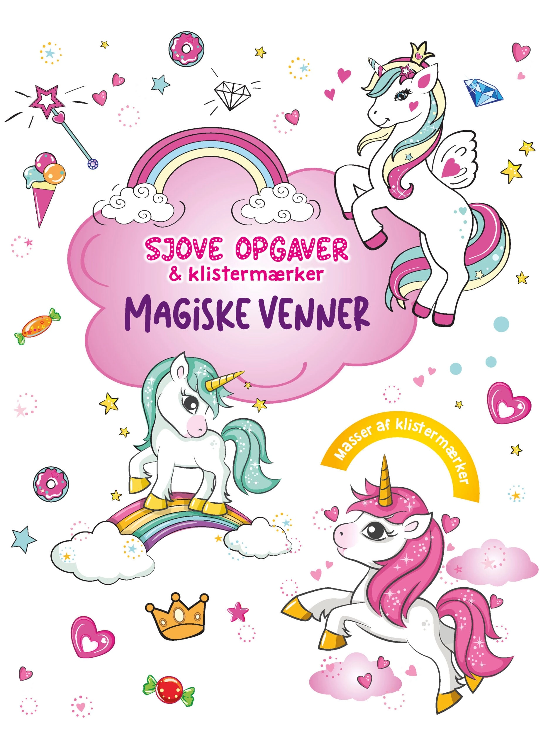 Fun tasks with stickers: Magical friends