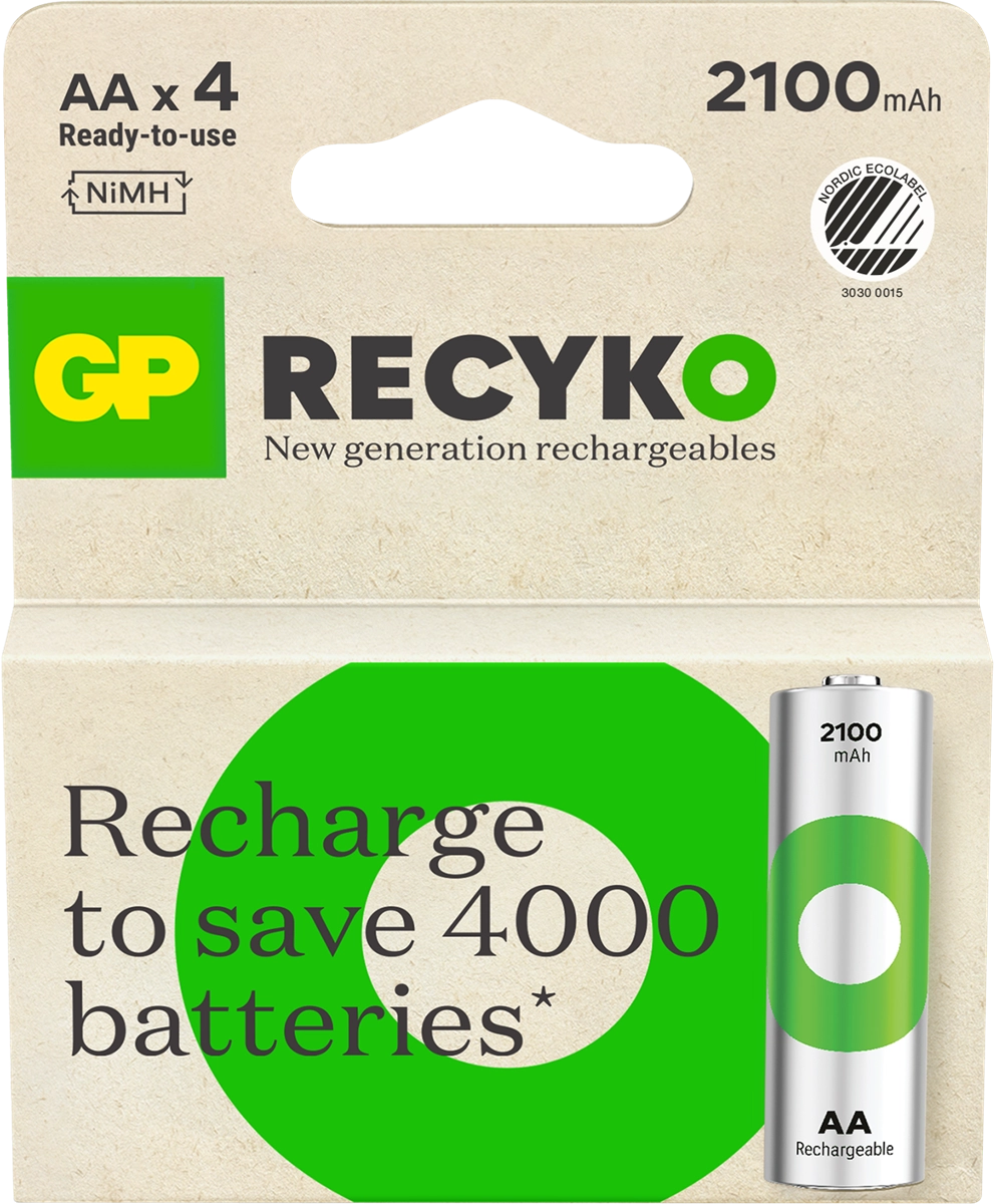 GP - ReCyko Rechargeable Battery  Size