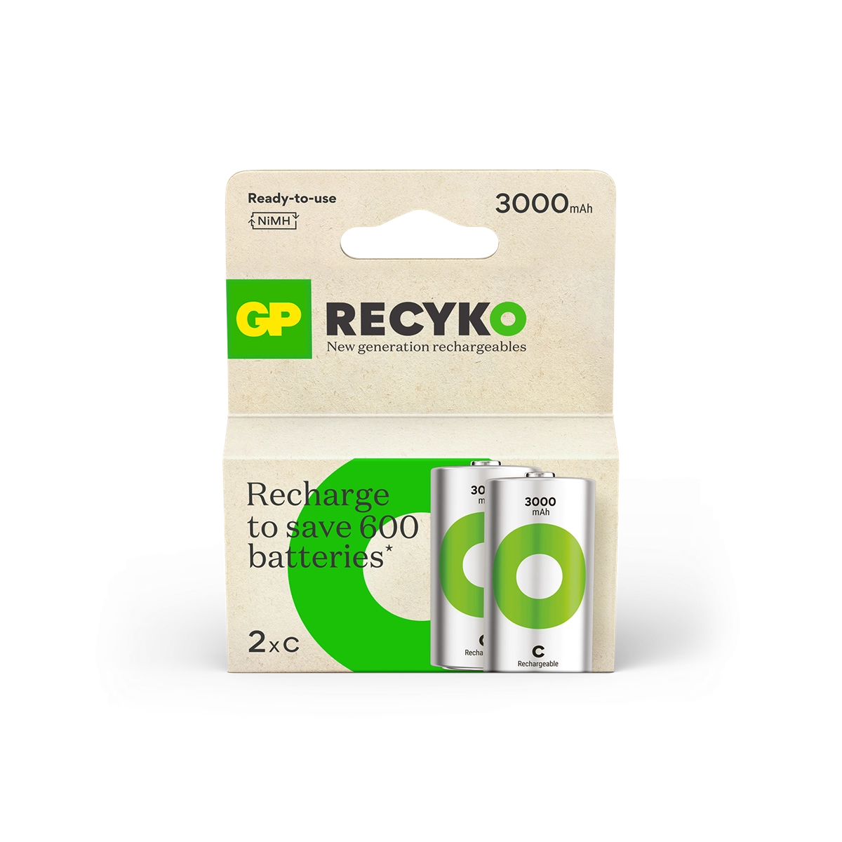 GP Batteries Recyko 3000 C  3000