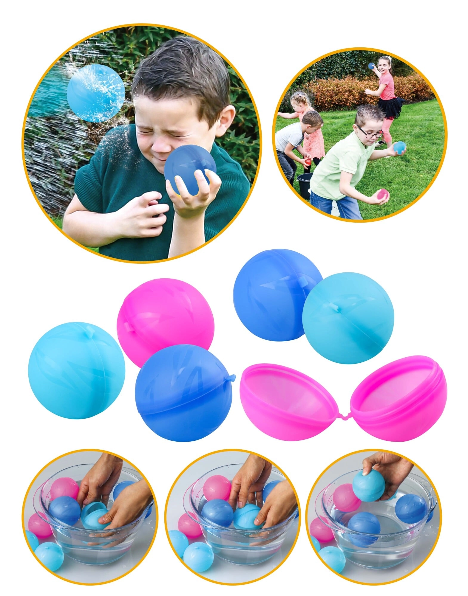 Happy Summer - Water Bombs Re-usable