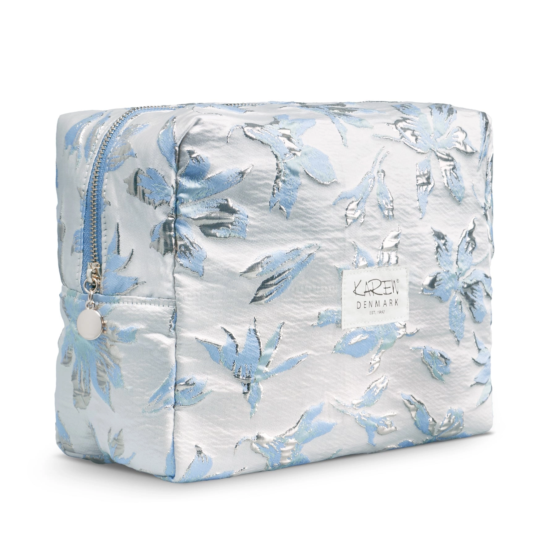 Karen - Toiletry Bag - Blå/hvid