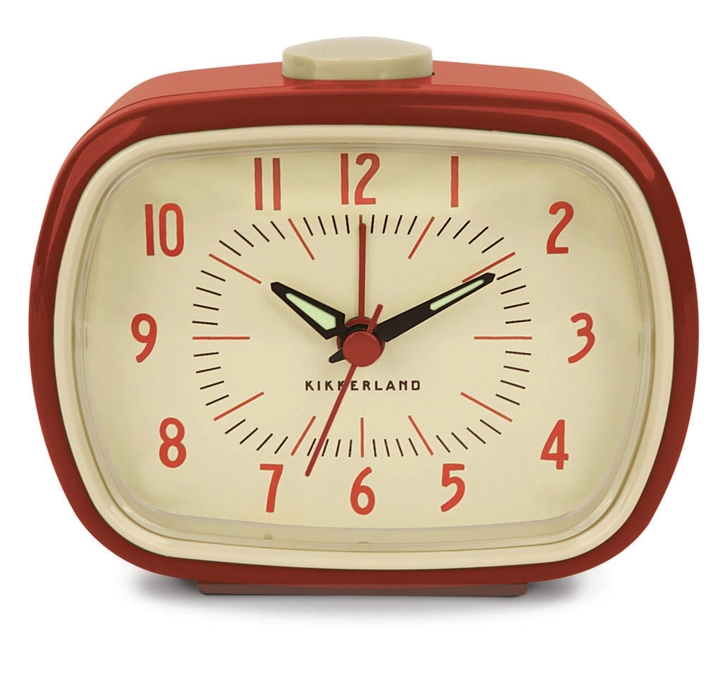 Retro Alarm Clock + Red (AC08-R-EU)