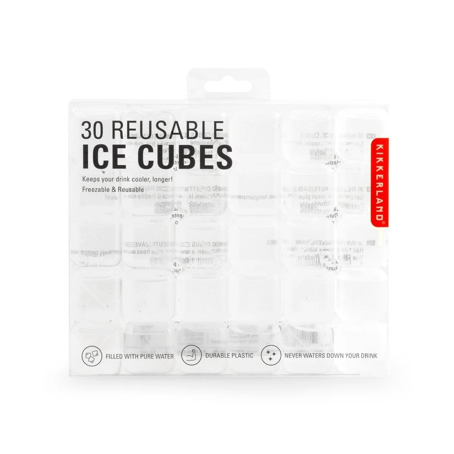 Kikkerland - Clear Reusable Ice Cubes