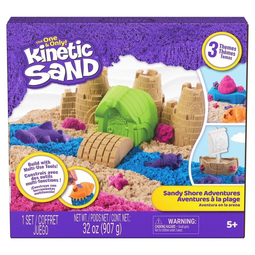 Kinetic Sand Sandy Shore Adventures 3-in-1