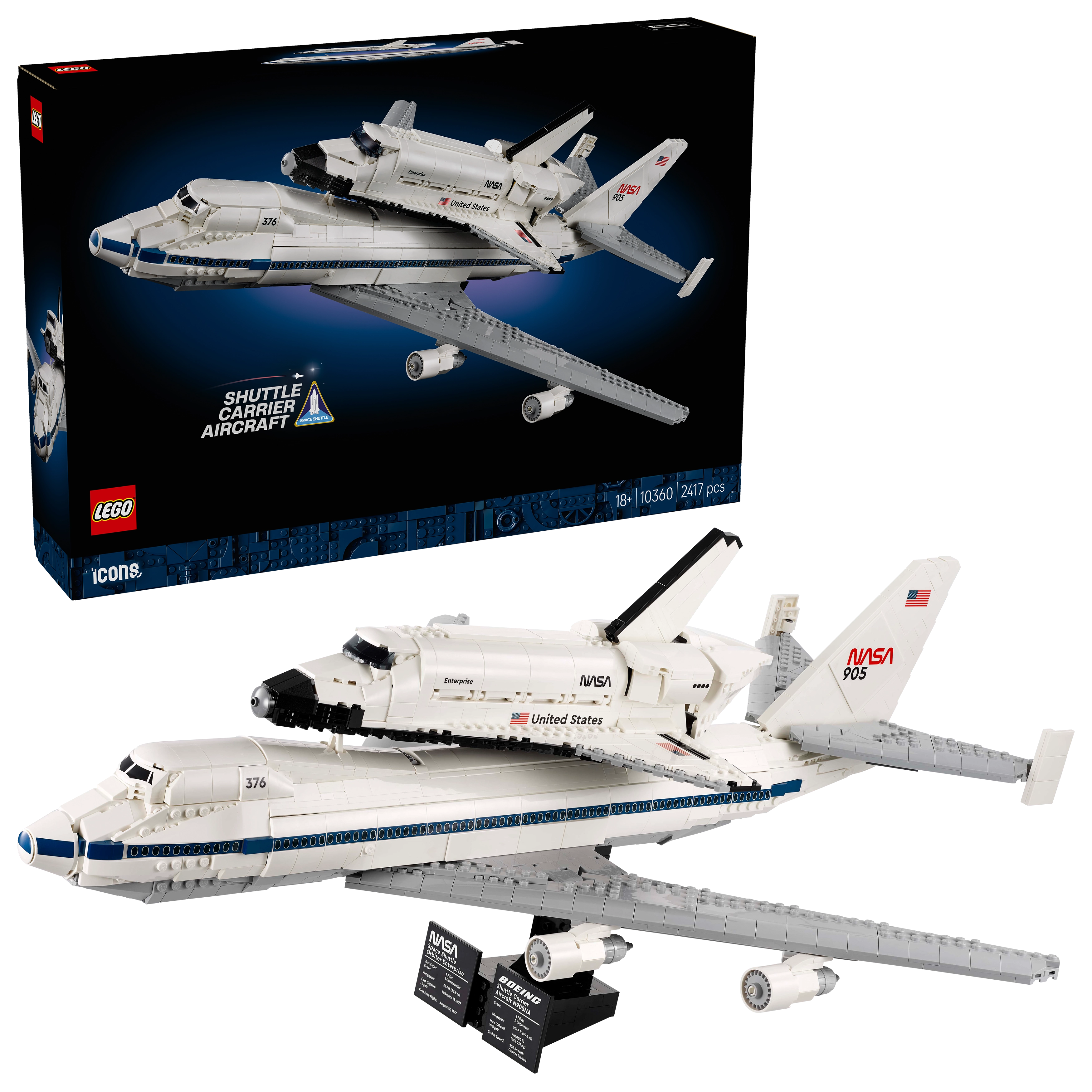 LEGO ICONS 10360 Shuttle Carrier Aircraft