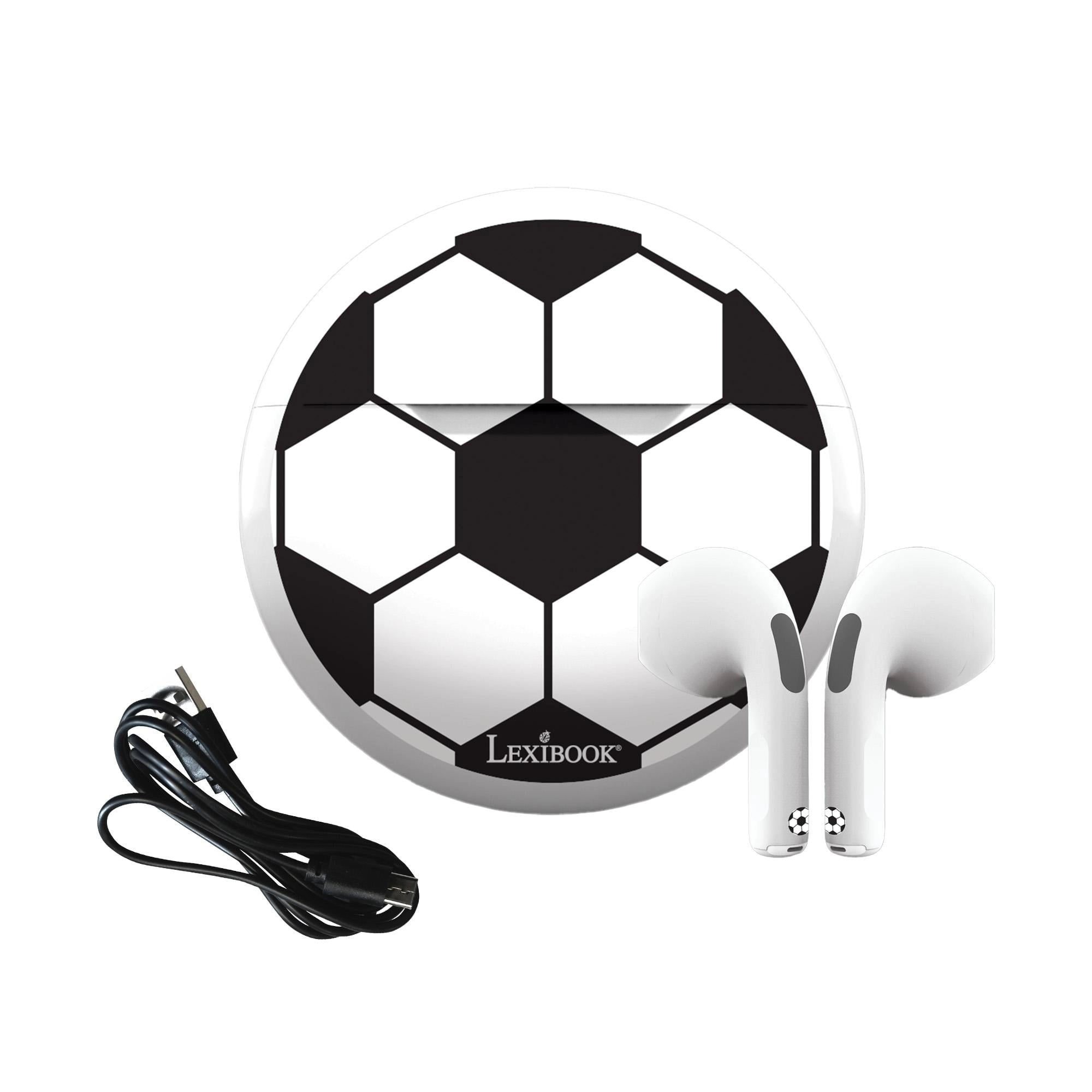 Lexibook — Futbola In-Ear Bluetooth® austiņas ar uzlādes glabāšanas maciņu (HPBT05FO)