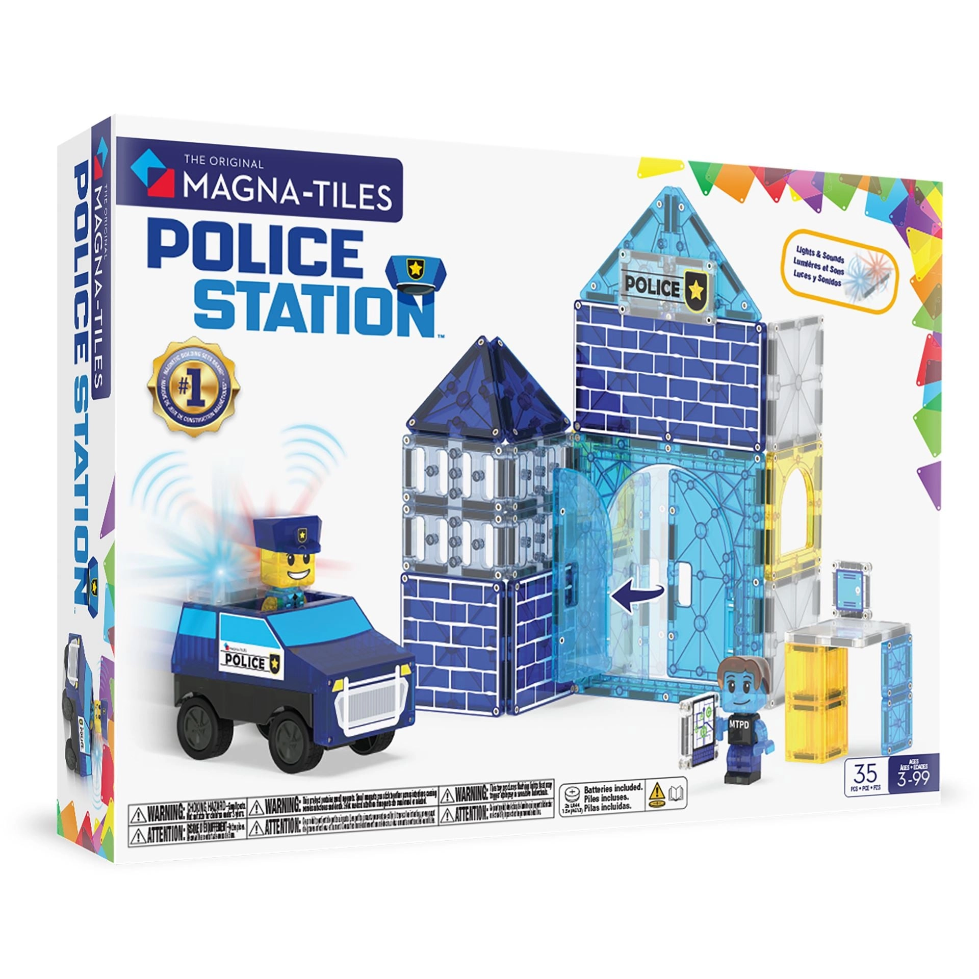 MAGNA-TILES® Police station magnetic building set