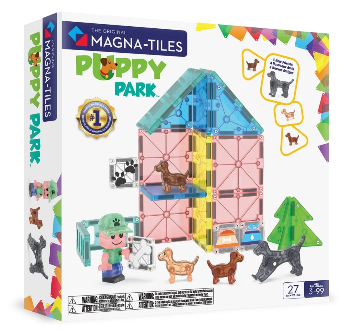 MAGNA-TILES® Dog park magnetic building set