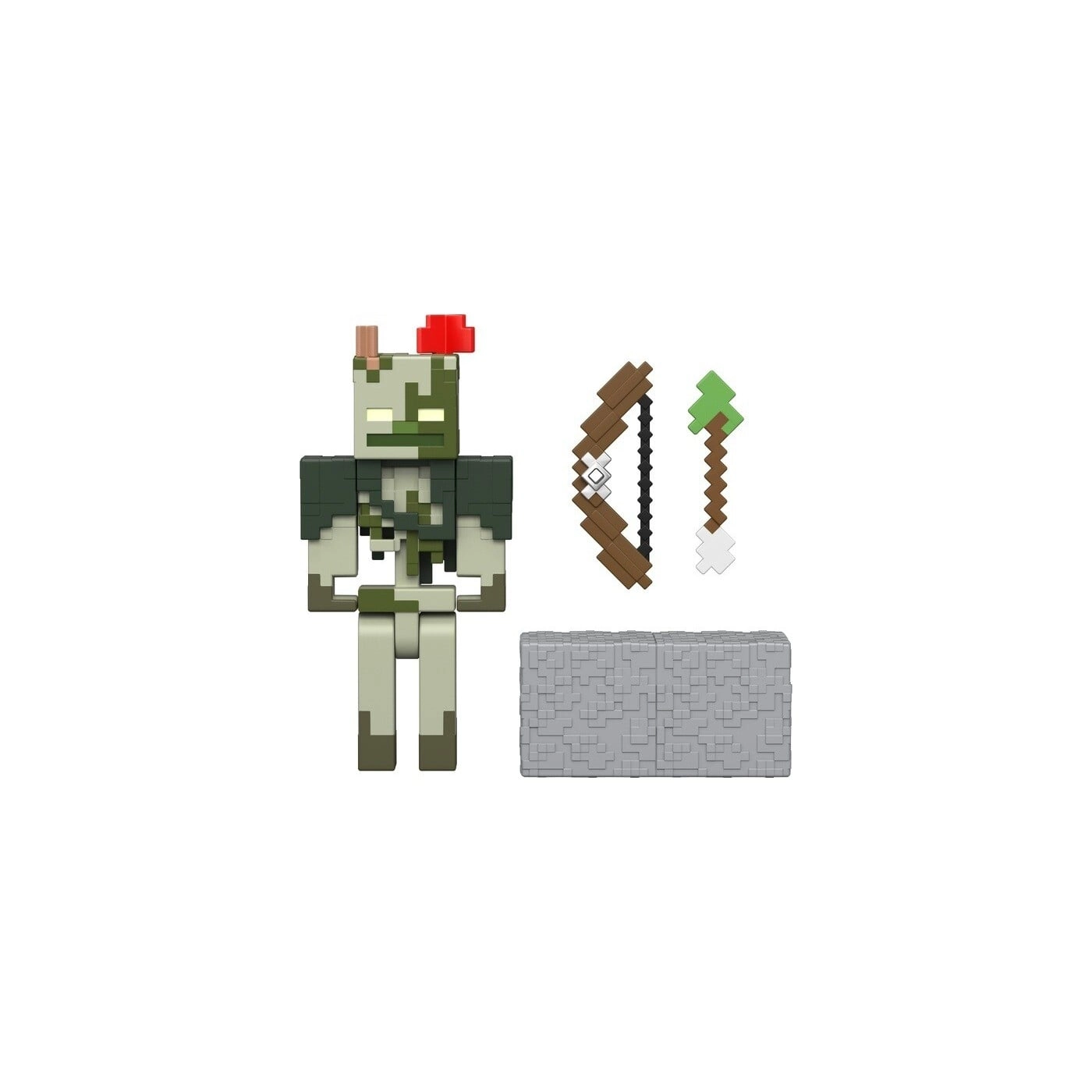 Minecraft Redstone Charged Bogged Figure 0194735341146