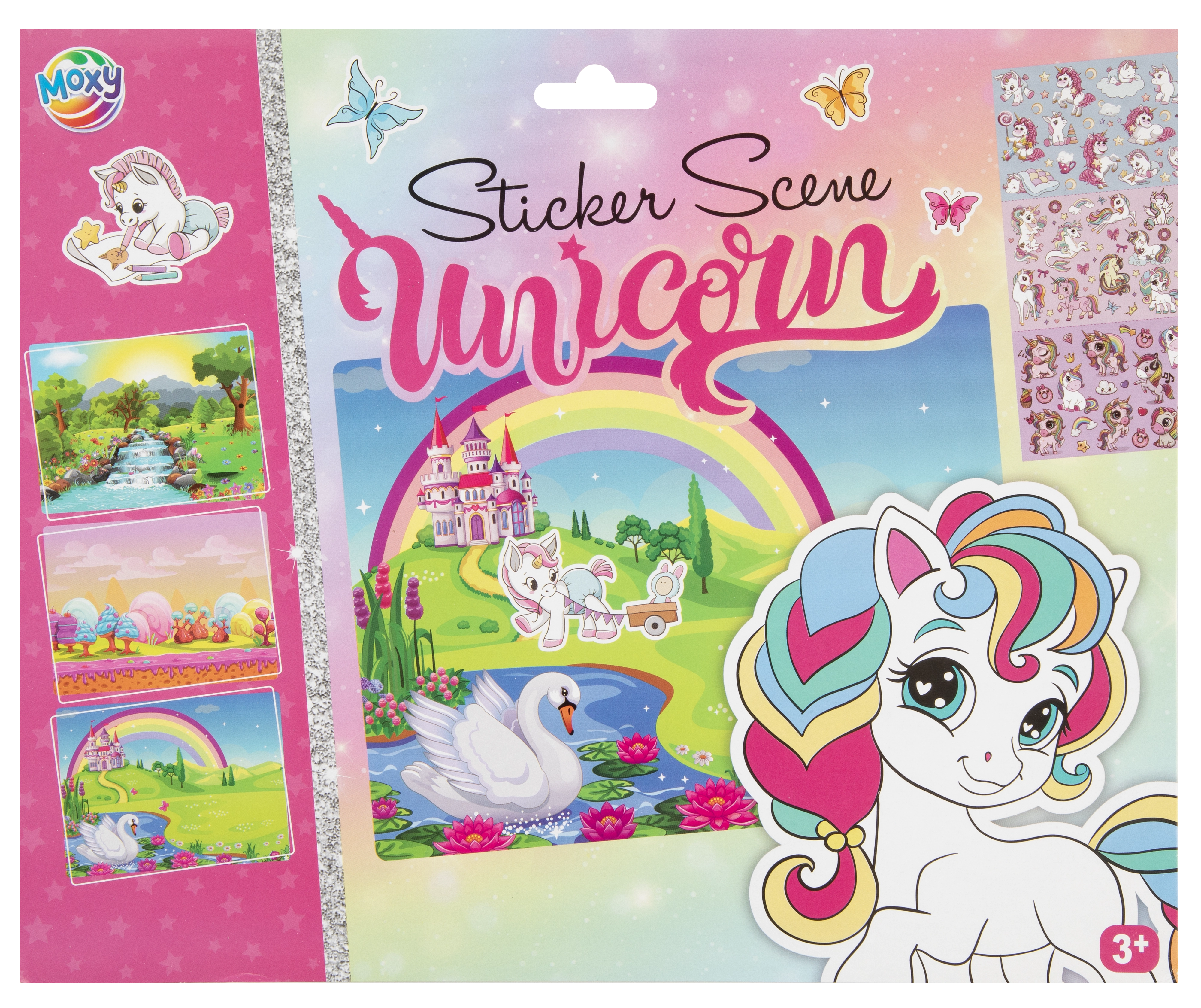 Unicorn coloring book with stickers 8715427097381
