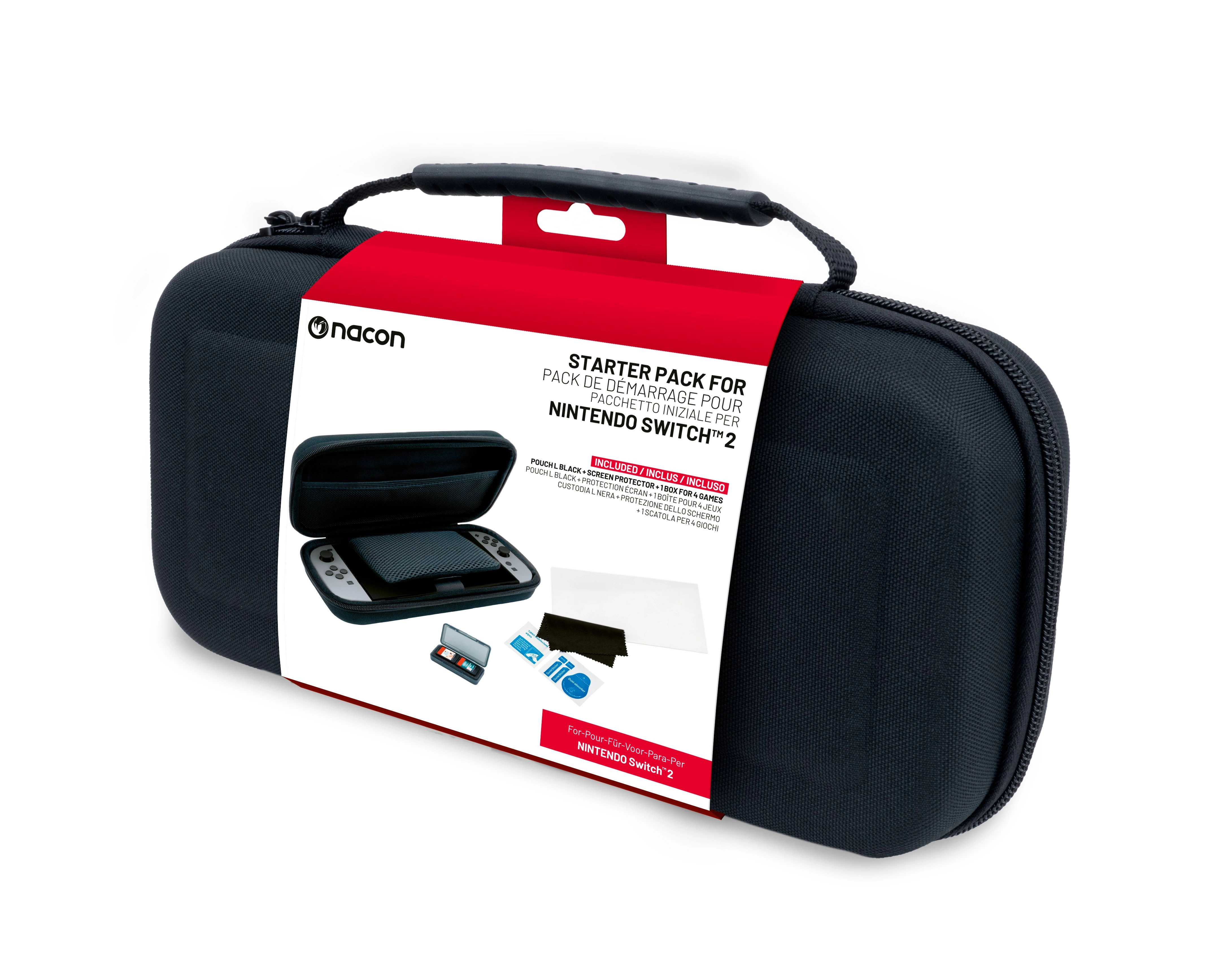 NACON SWITCH2POUCHBLACK Travel case Nintendo EVA