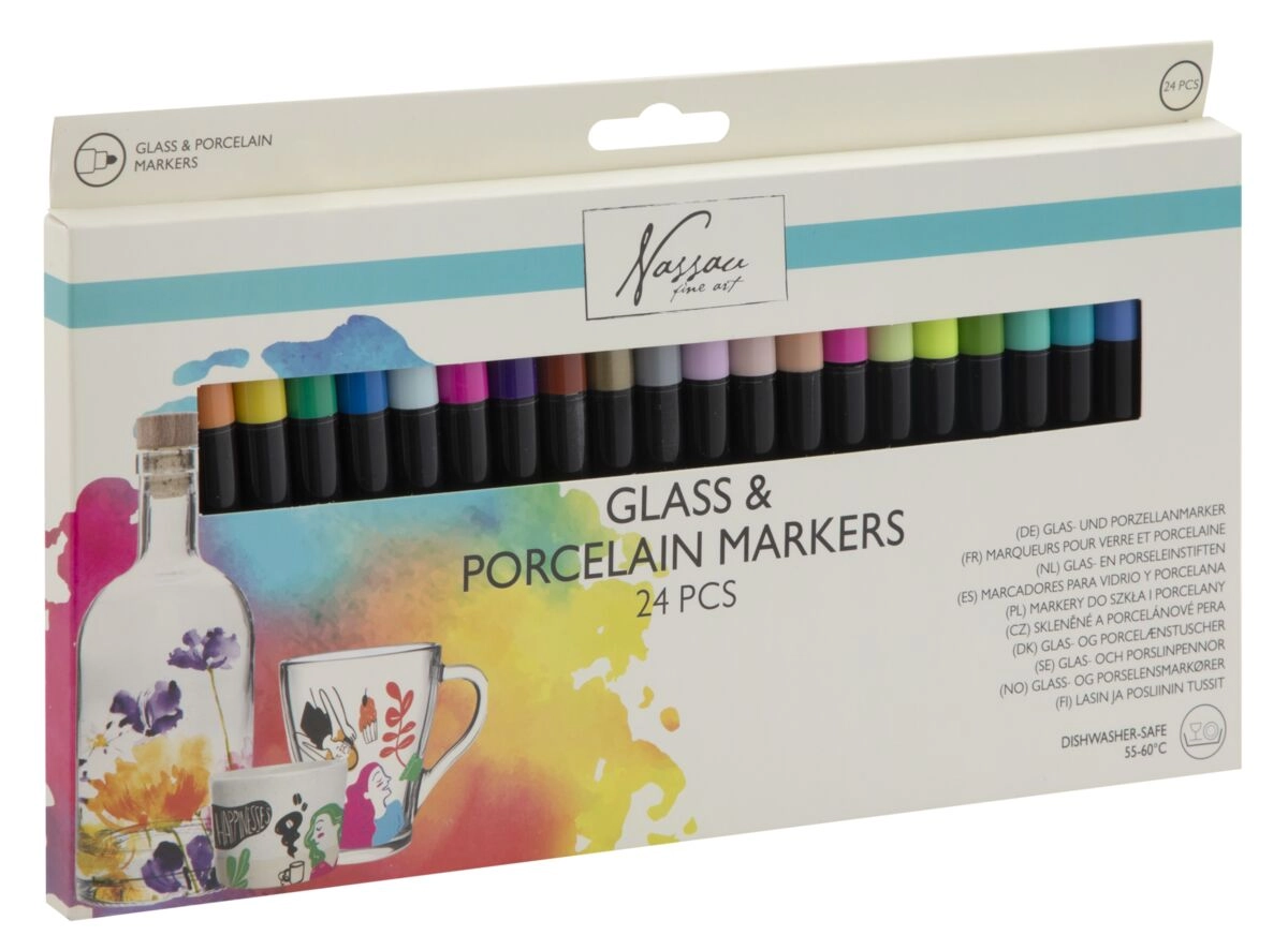 Nassau - Glass porcelain markers 24