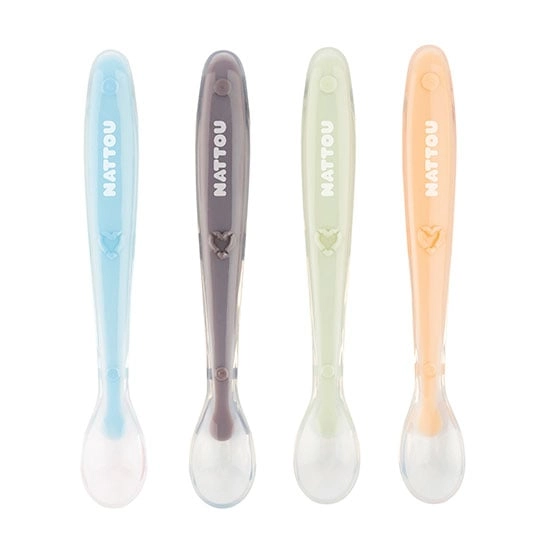 Nattou - Spoon 4-pack Soft Silicone
