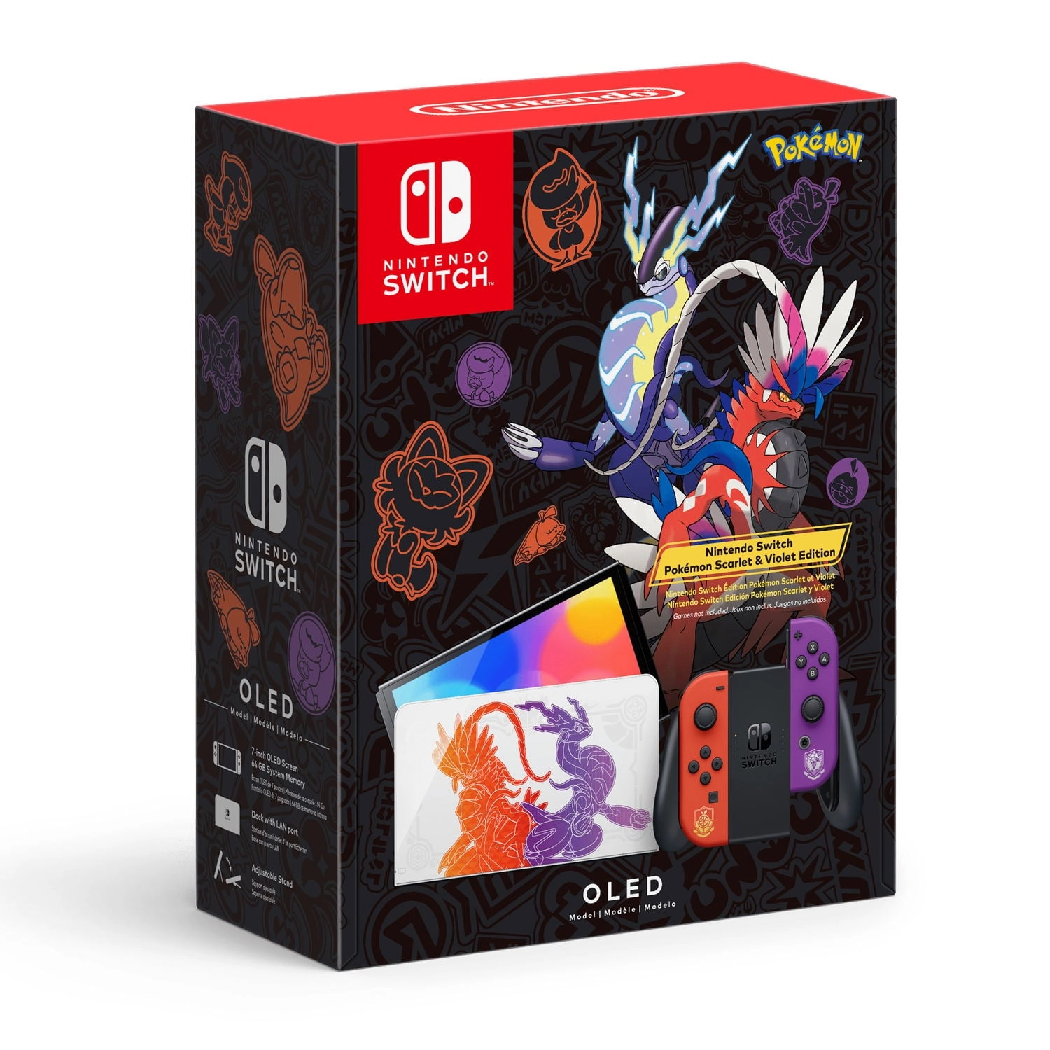 NINTENDO Switch OLED Pokemon Scarlet and