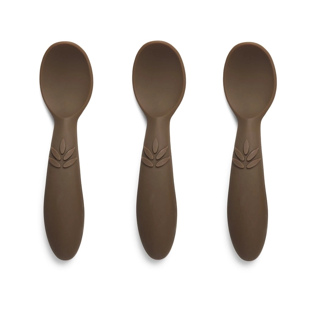 Ella Silicone Spoon 3-Pack - Acorn