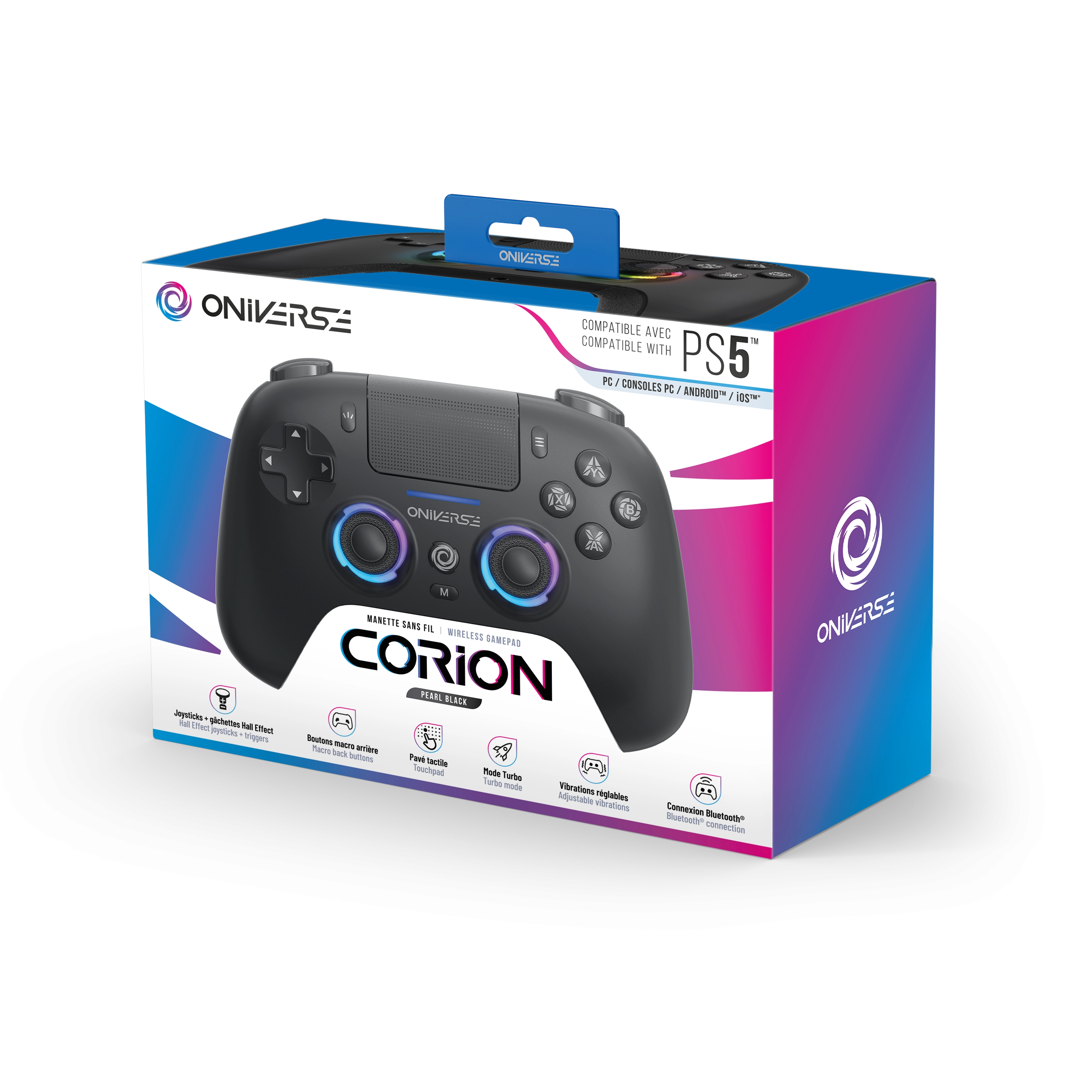Oniverse Corion Black Bluetooth Gamepad Analogue