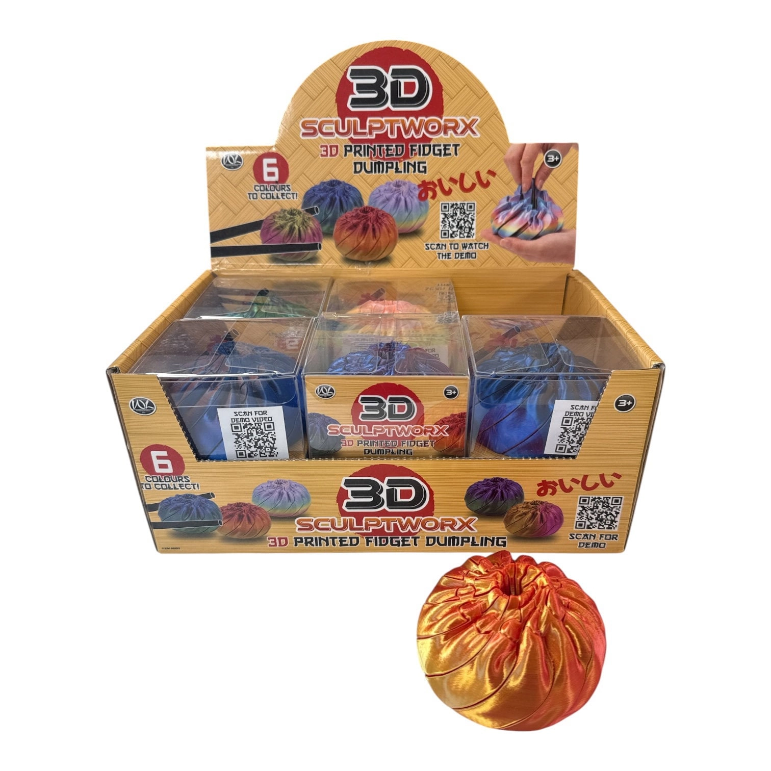 Fidget dumpling 8cm  1 pcs (70749)