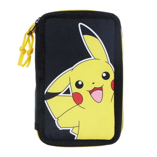 Pokemon – 2‑Compartment Filled Pencil Case