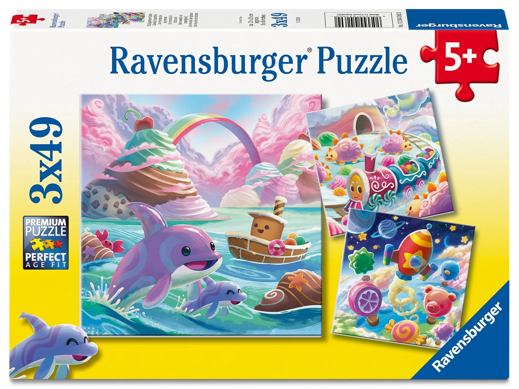 Puzzle 2D 3x49 Cukierkowy świat 12004260