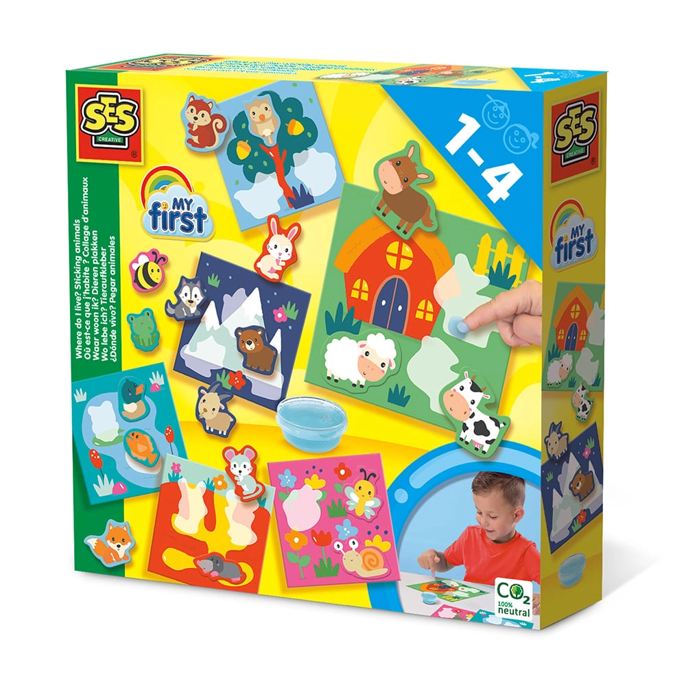 TOY EDUCATION SET ANIMAL STICKERS 14401