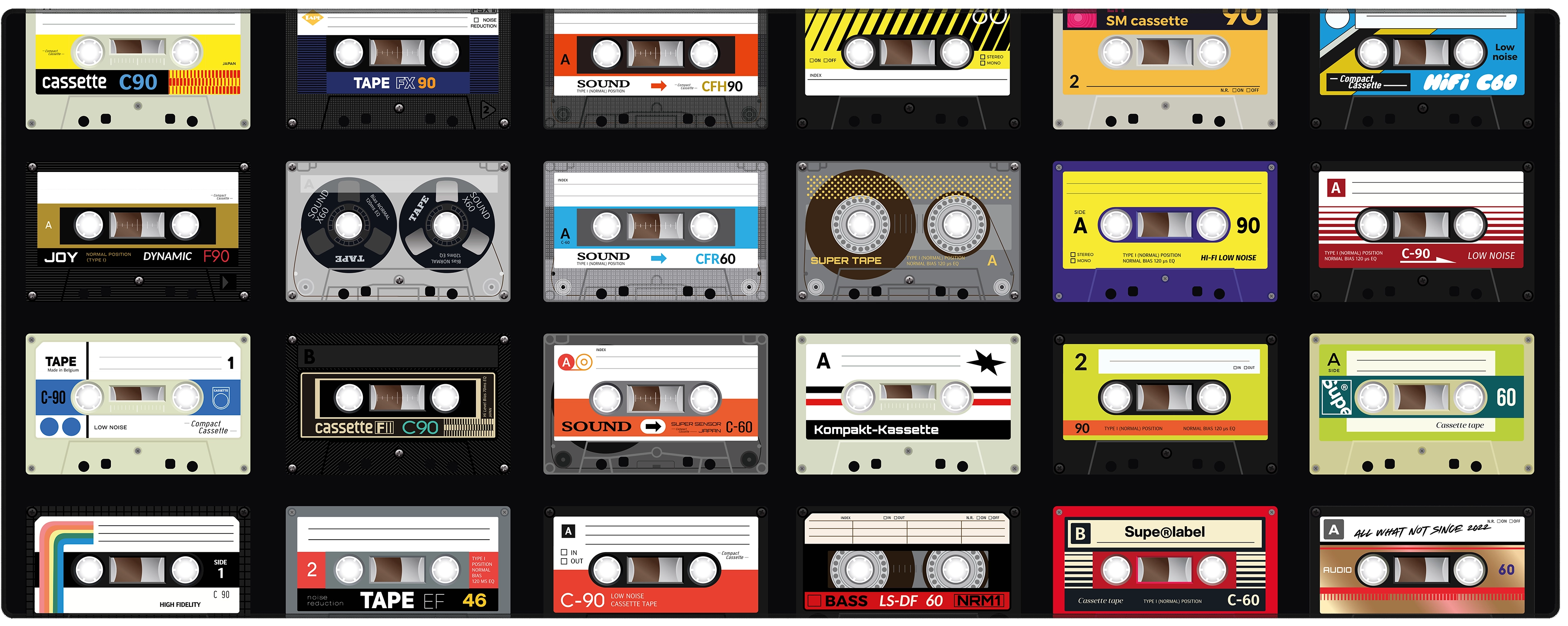 Supe Deskmat Casette -hiirimatto 92 x