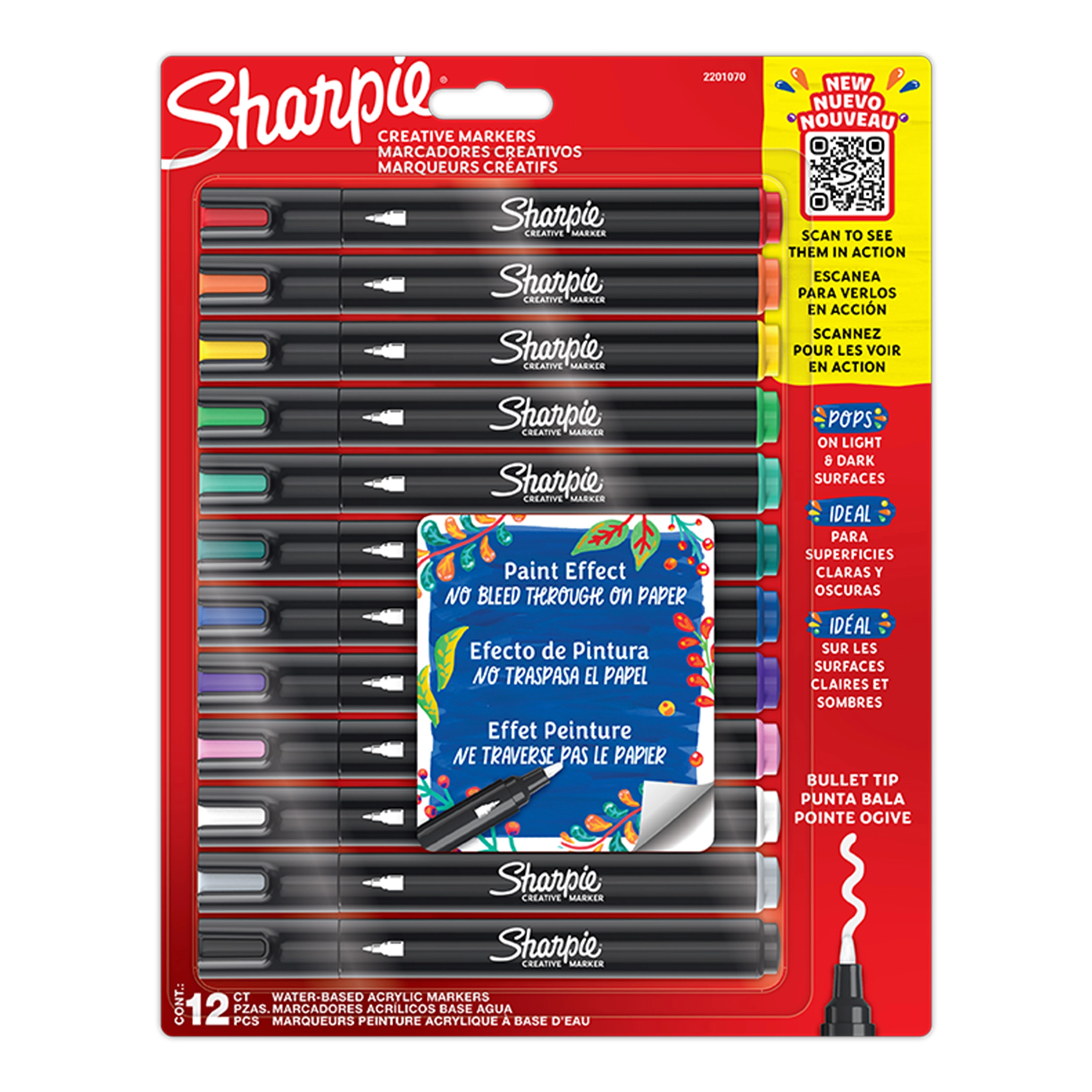 Sharpie creative marker round tip acrylic